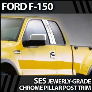  2004 2012 Ford F 150 4pc SES Chrome Pillar Trim Covers 