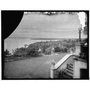   East terrace,the lake,Hotel Champlain,Bluff Point,N.Y.: Home & Kitchen