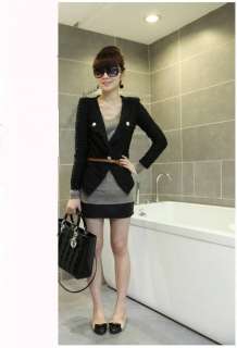 New Womens Fashion Fold layers Shrug Slim Coat Jacket 4 Colors K323 