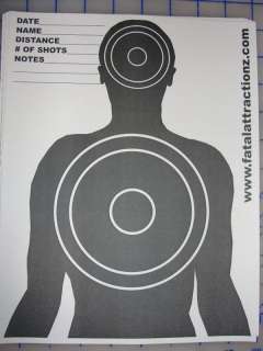 Shooting Targets 5 Pack Human Pistol Handgun Tactical police self 