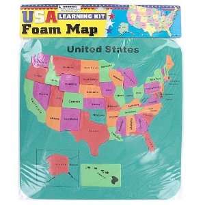  USA foam map set   Case of 72: Toys & Games