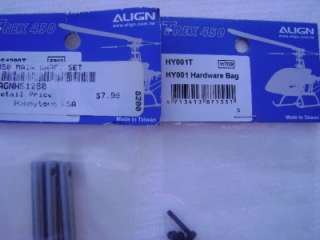 genuine Align TREX 450 parts lot all align parts HK exi 450