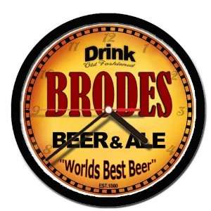  BRODES beer and ale cerveza wall clock: Everything Else