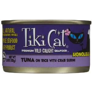  Tiki Cat Honolulu Luau Tuna On Rice with Crab Surimi Pet 