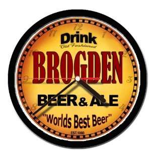  BROGDEN beer and ale cerveza wall clock: Everything Else