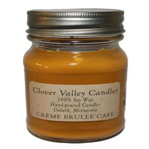  Creme Brulee Cafe Half Pint Scented Candle by Clover 