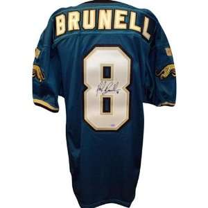  Mark Brunell Signed Jersey   Teal #8   Autographed NFL 