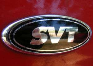 SVT oval ford emblem OVERLAY Mustang 94 04 DECAL black  
