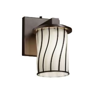  Justice Design WGL 8771 10 SWOP DBRZ Dakota One Light Wall 