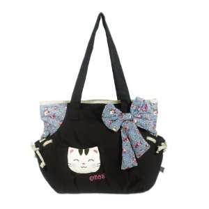  [Sweet Cat] 100% Cotton Canvas Shoulder Bag / Swingpack / Travel 