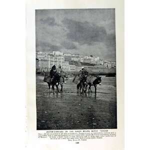    c1920 WATER CARRIERS TANGIER MOROCCO FEZ BUILDINGS