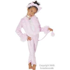  Childs Pink Cat Barbie Costume (Size:Medium 8 10): Toys 