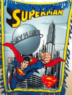 Tied Superman DC Comic Finished Fleece Blanket  