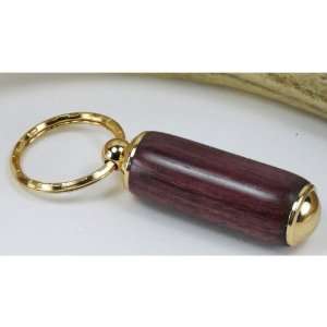  Purpleheart Pill Case With a Gold Finish