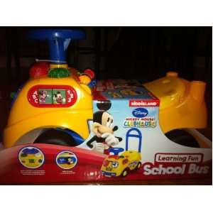  Disney Mickey Mouse Learning Fun School Bus Ride On Toys & Games