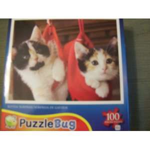   100 Piece Jigsaw Puzzle   Kitten Surprise: Greenbrier: Toys & Games