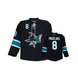  Pavelski #8 NHL San Jose Sharks Black Hockey Jersey Sz52 
