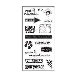  Fiskars Simple Stick Cling Rubber Stamps 4X8 Sheet   Road 