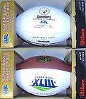 steelers super bowl 43 champs wilson autograph football returns not