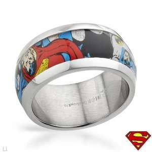 Superman Stainless Steel Unisex Ring. Ring Size 9. Total Item weight 7 