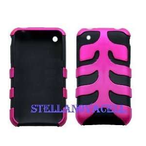  FOR iPhone 3G FISHBONE PROTECTIVE CASE HOT PINK 