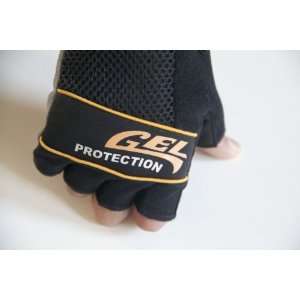  Impact Gel Protected Half Finger Cycling Gloves: Sports 