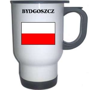  Poland   BYDGOSZCZ White Stainless Steel Mug Everything 