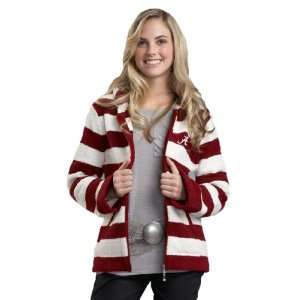   Crimson Tide Kashwere U Rugby Striped Hoodie