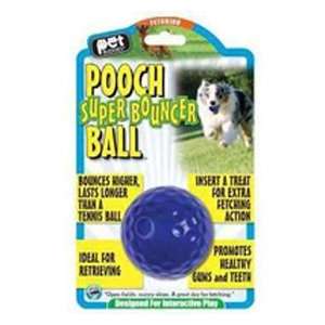 Kol Pooch Super Ball   Blu Tpr:  Pet Supplies