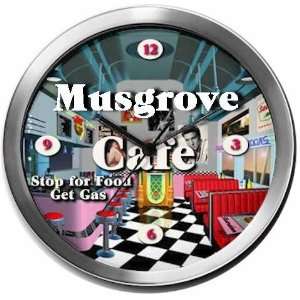  MUSGROVE 14 Inch Cafe Metal Clock Quartz Movement Kitchen 