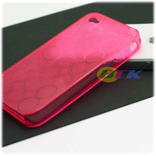 1x Soft Crystal TPU Rubber Gel Hard Case iPhone 4 4G  