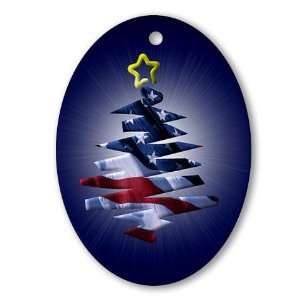   Christmas Tree Christmas Oval Ornament by CafePress: Home & Kitchen