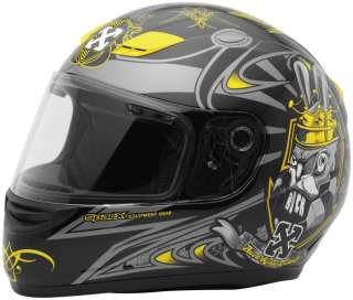 NEW Sparx S07 Bunny King Motorcycle Helmet Yellow Black  
