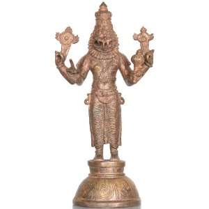  Shri Narasimha   Bronze Sculpture from Swamimalai
