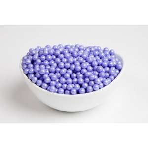 Pearl Lavender Sugar Candy Beads (5 Grocery & Gourmet Food