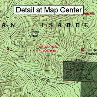  USGS Topographic Quadrangle Map   Mount Antero, Colorado 