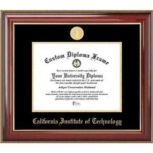 California Institute of Technology Beavers   Gold Medallion   Mahogany 