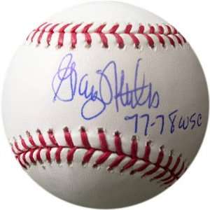  Graig Nettles Autographed Baseball with 77 78 WSC 