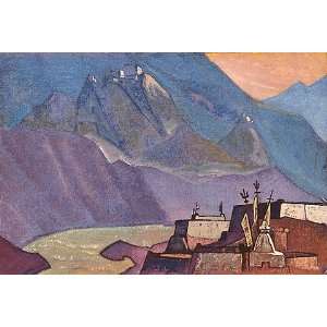  Hand Made Oil Reproduction   Nicholas Roerich   24 x 16 