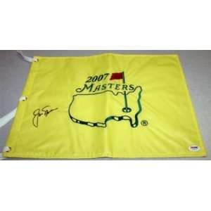 Jack Nicklaus Hand Signed 2007 Masters Flag Psa Dna Coa  