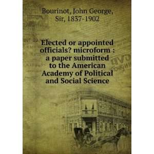 Elected or appointed officials? microform : a paper submitted to the 