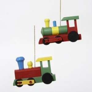  3.5 Wooden Train Ornament Case Pack 96   791053 Patio 