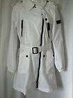 NEW BURBERRY SPORT Ladies White Lightweight Trench Jacket Raincoat UK 