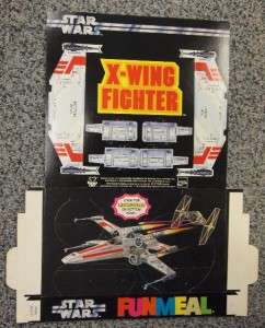 1978 Star Wars Burger Chef Funmeal X Wing Vintage  