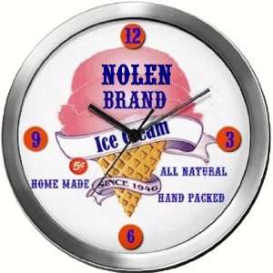  NOLEN 14 Inch Ice Cream Metal Clock Quartz Movement 