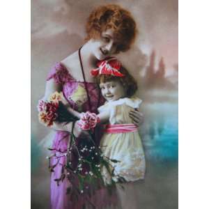  VICTORIAN VINTAGE STYLE MOTHERS DAY GREETING CARD 