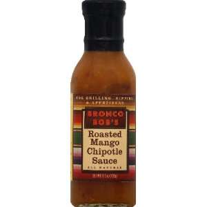 Bronco Bobs Roasted Mango Chipotle Sauce 15.5oz (Pack of 2):  