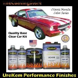 Classic Candy Apple Red Car Paint Basecoat Clearcoat Auto Paint Kit