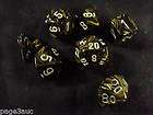 chessex dice leaf black gold w silver $ 8 99 buy it now or best offer 