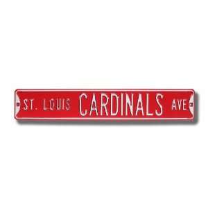  Authentic Street Signs St. Louis Cardinals Ave. (Red 